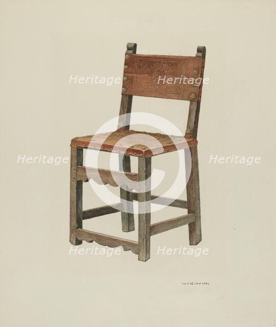 Chair, 1935/1942. Creator: William Kieckhofel.