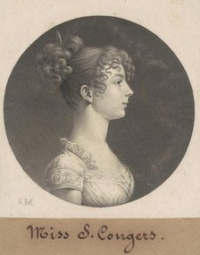 Sarah C. Conyers, 1808. Creator: Charles Balthazar Julien Févret de Saint-Mémin.