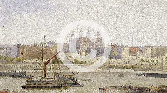 Tower of London, Stepney, London, c1883. Artist: John Crowther