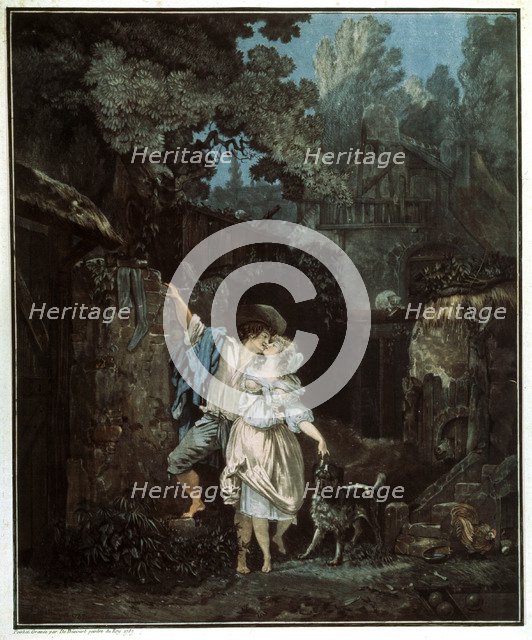 'Morning Farewell', 1787. Artist: Philibert Louis Debucourt