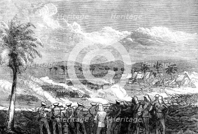 The Ashantee War: repulse of the Ashantees at Elmina by the British sailors and marines, 1873. Creator: Unknown.