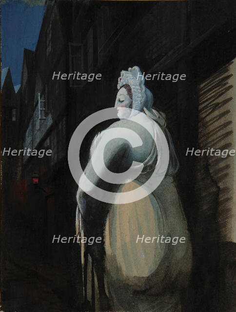 Hammonia; illustration for the verse-epic "Germany. A Winter's Tale" by Heinrich Heine, 1935-1939. Creator: Lev Grigor'evich Brodaty.