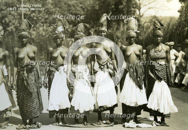 Women dancers, Sierra Leone, 20th century. Artist: Unknown