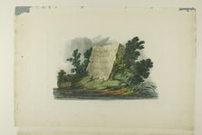 Title Page , Vignette, and plate one of the first number of Picturesque Views of Americ..., 1819/21. Creator: John Hill.