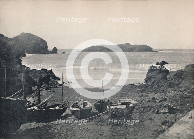 'Mullion Cove - Showing Mullion Island', 1895. Artist: Unknown.