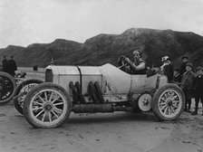 1908 Mercedes, A.W. Tate at Saltburn. Creator: Unknown.