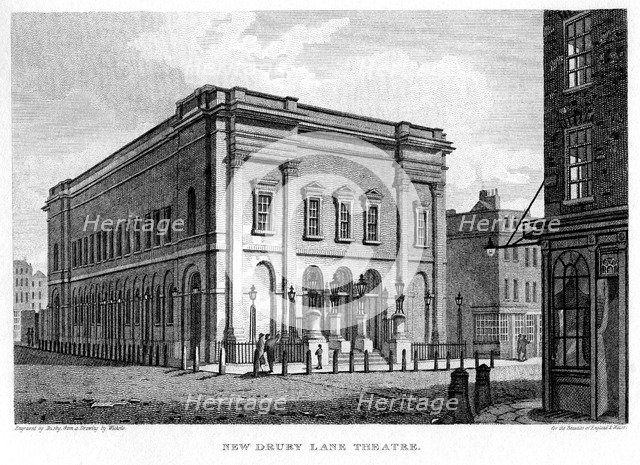 New Drury Lane Theatre, Westminster, London, 1813.Artist: Busby