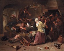 Gamblers Quarreling, c1665. Creator: Jan Steen.