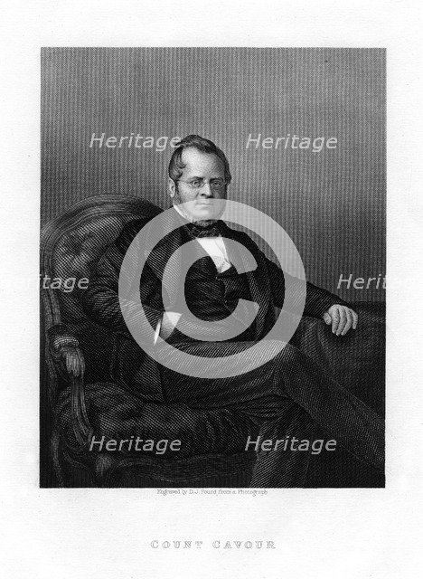 Count Camillo Benso di Cavour, Italian politician, 19th century. Artist: DJ Pound