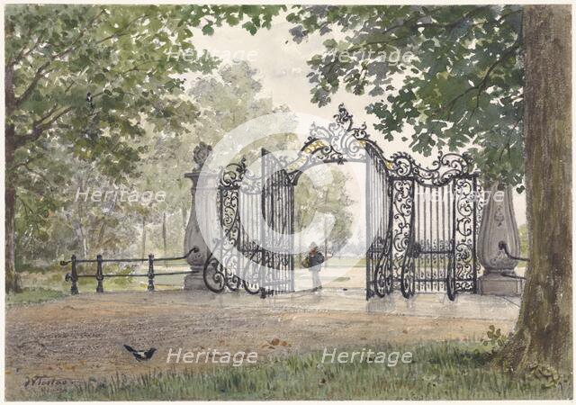 Gate and railings of the Vreedenhoff in Nieuwersluis on the Vecht, 1886. Creator: Willem de Famars Testas.