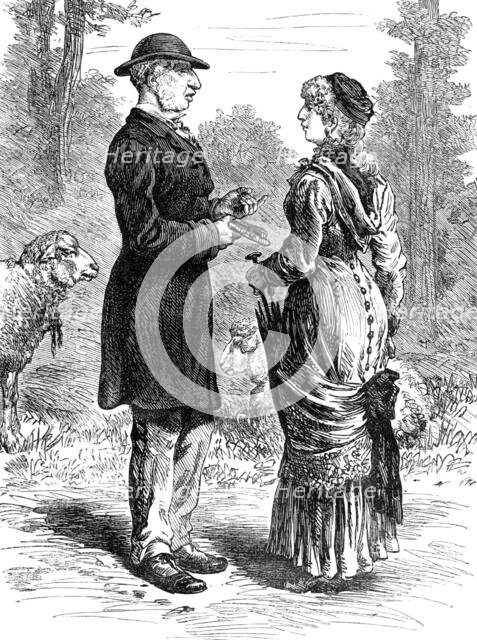 Odd Sketches at the Zoological Gardens: Wool-Gatherers, 1881. Creator: Unknown.