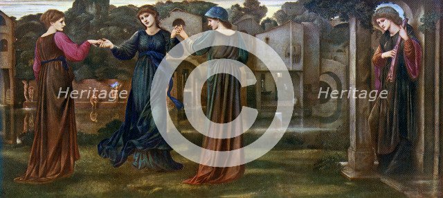 'The Mill, Girls Dancing to Music by a River', 1870, (1912).Artist: Sir Edward Coley Burne-Jones