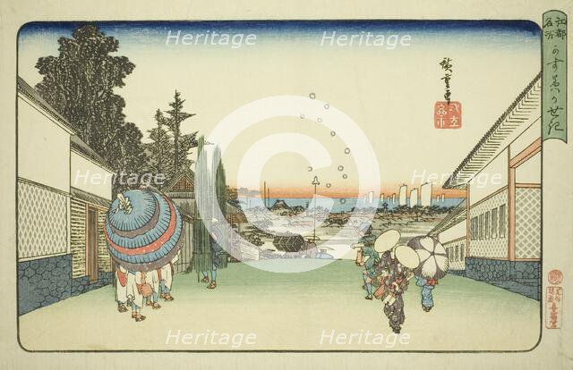 Kasumigaseki, from the series "Famous Places in Edo (Koto meisho)", c. 1832/34. Creator: Ando Hiroshige.