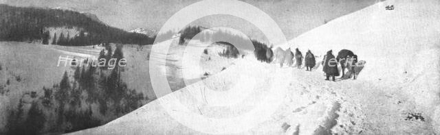 'Les phases de la Retraite de la Deuxieme armee Serbe, de la frontiere Bulgare au..., 1916. Creator: Samson Tchernoff.