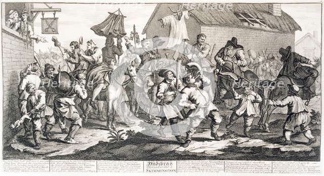 'Hudibras encounters the Skimmington', 18th century. Artist: William Hogarth