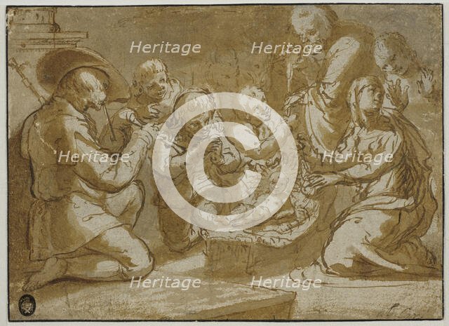 The Adoration of the Shepherds, unknown date. Creator: Anon.