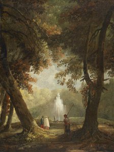 The Great Fountain at Villa Conti, Frascati, ca 1761. Creator: Robert, Hubert (1733-1808).