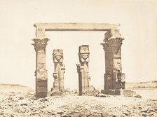 Vue du Temple de Kardassy, April 9, 1850. Creator: Maxime du Camp.