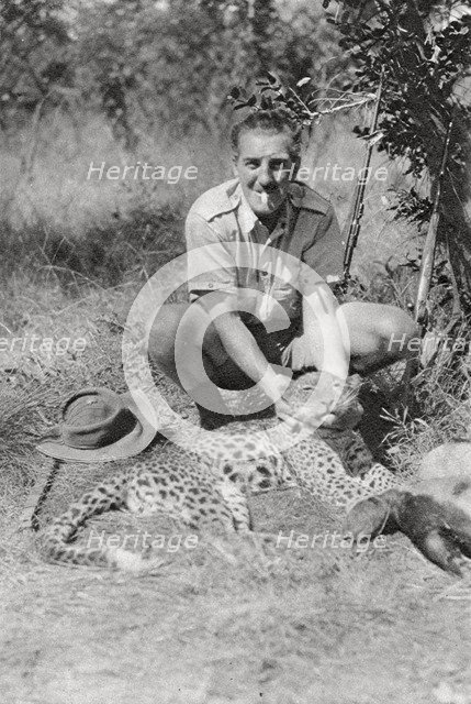 Chaplin Court Treatt's leopard, Abercorn to Tukuyu, Tanganyika, 1925 (1927). Artist: Thomas A Glover