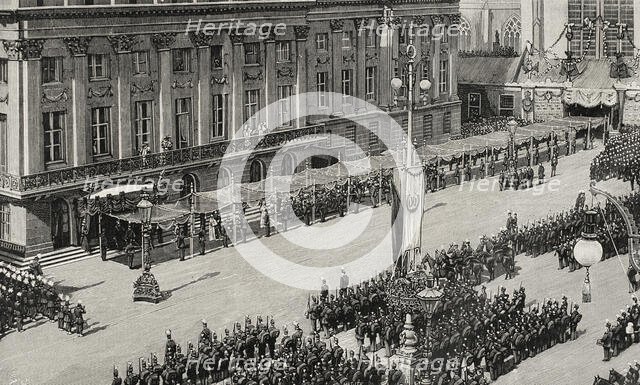 Inauguration of the reign of Wilhelmina of the Netherlands, Amsterdam, Holland, September 6, 1898.  Creator: Unknown.