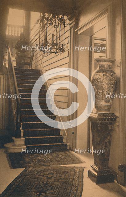 Staircase at the Cuban Embassy in Brussels, Belgium, 1927.  Creator: Unknown.