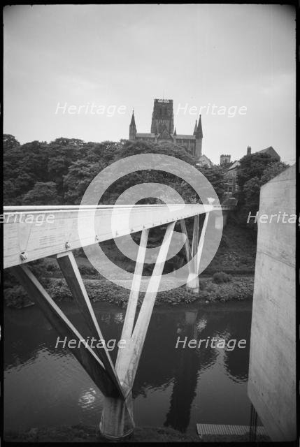 Kingsgate Bridge and Durham Cathedral, County Durham, c1963-c1980. Creator: Ursula Clark.