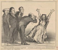 Toujours les merveilles du diamant ..., 19th century. Creator: Honore Daumier.