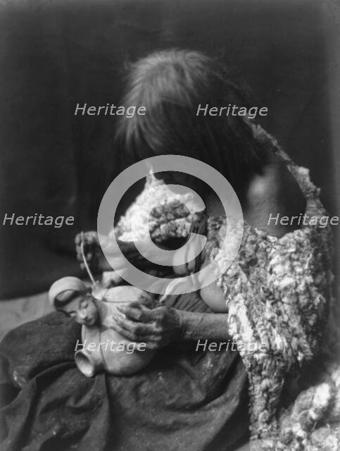 The Mohave potter, c1907. Creator: Edward Sheriff Curtis.