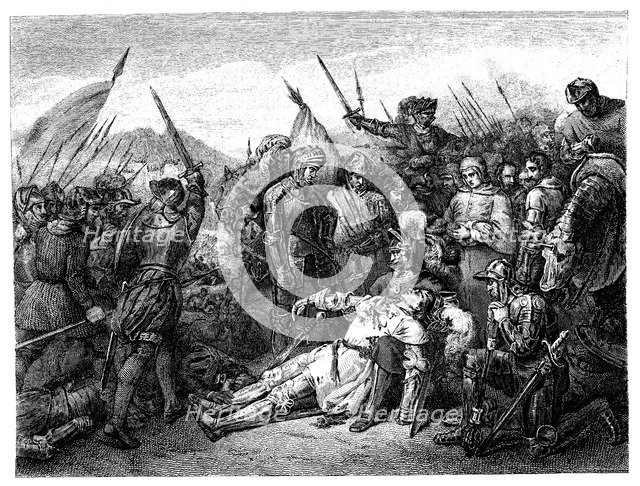 Battle of Ravenna. Victory of the French army over the army of the Holy League formed by the Papa…