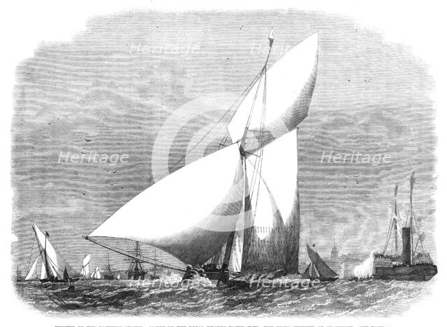 Opening of the Yachting Season:...the Royal Thames Yacht Club - The Fiona winning at Gravesend, 1868 Creator: Unknown.