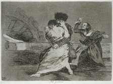 The Disasters of War, a series of etchings by Francisco de Goya (1746-1828), plate 9: 'No quieren…