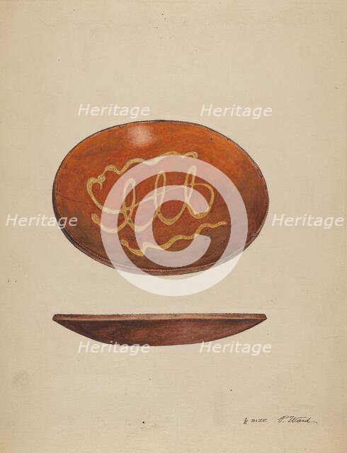 Pie Plate, c. 1937. Creator: Paul Ward.