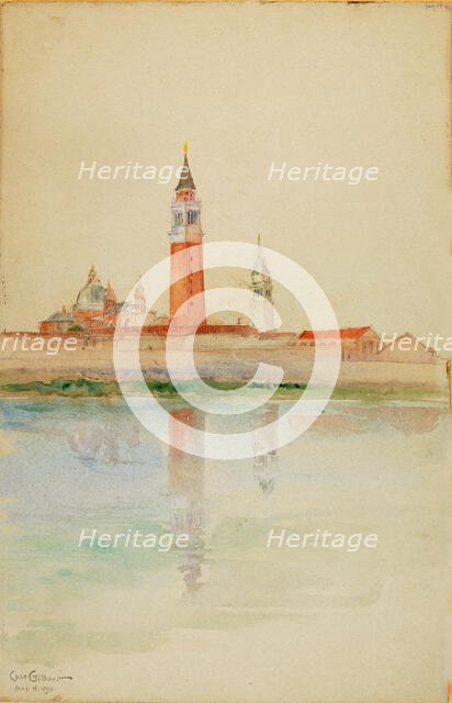 San Giorgio Maggiore, Venice, 1898. Creator: Cass Gilbert.