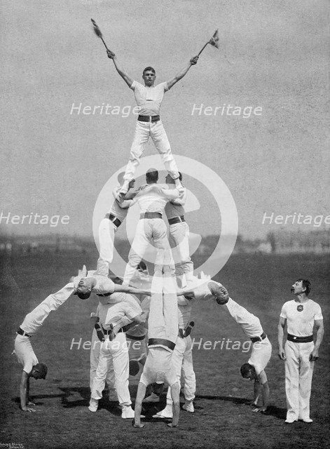 Display by the staff of the Aldershot gymnasium, Hampshire, 1895. Artist: Gregory & Co