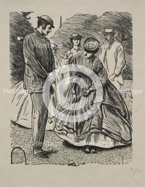 How Not to Play the Game, 1865. Creator: George Louis Palmella Busson Du Maurier (British, 1834-1896).