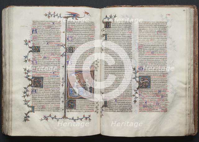 The Gotha Missal: Fol. 120r, Text, c. 1375. Creator: Master of the Boqueteaux (French); Workshop, and.
