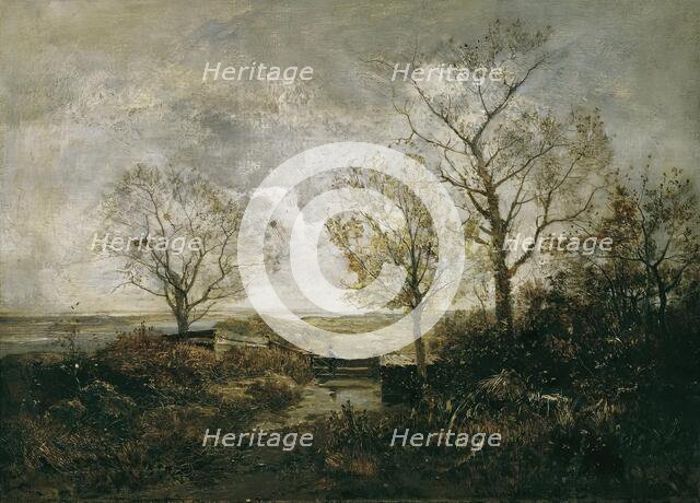 Autumn landscape by the river, c1887/1888. Creator: Emil Jakob Schindler.