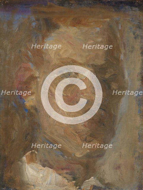 Self-Portrait, 1885-1938. Creator: Karl Schou.