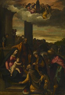The Adoration of the Magi, c1610. Creator: Scarsellino.
