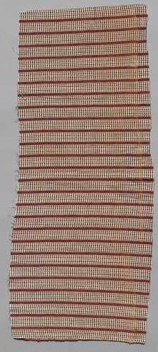 Roller Printed Cotton Textile, 19th century. Creator: Unknown.