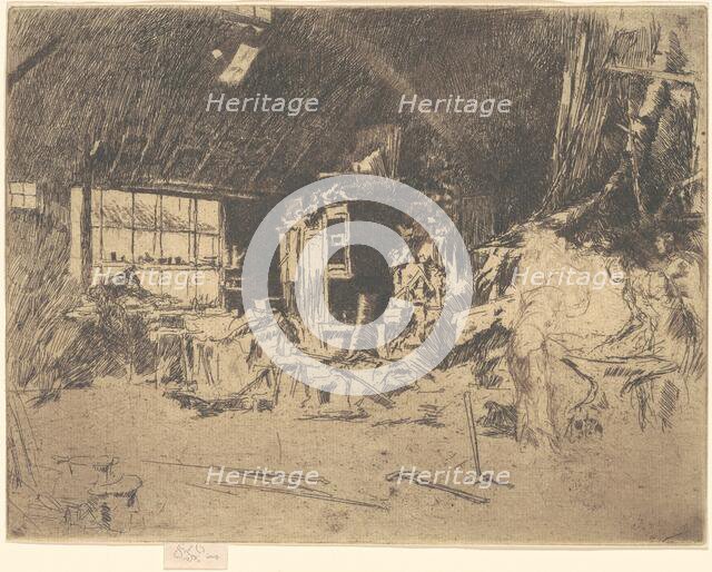 The Smithy, 1880. Creator: James Abbott McNeill Whistler.
