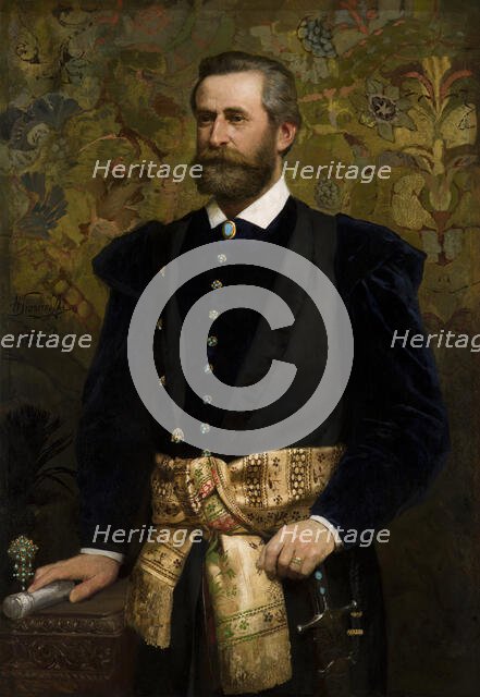 Portrait of Count Ludwik Wodzicki (1834-1894), Marshal of the Galician Seym, 1880. Creator: Henryk Siemiradzki.