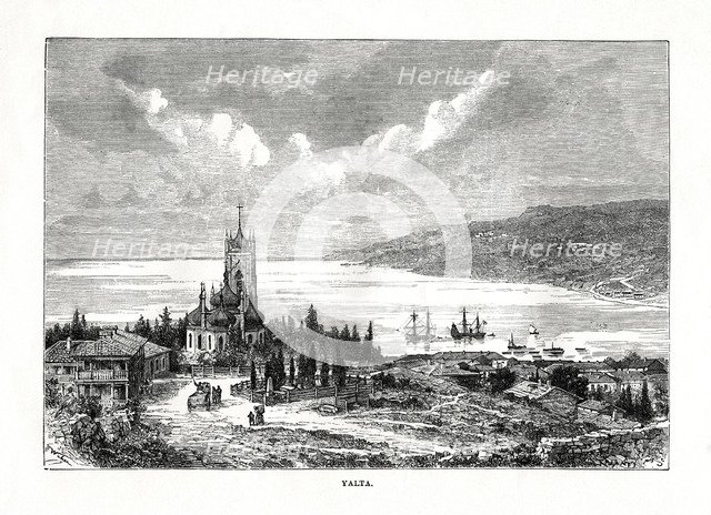 Yalta, southern Ukraine, 1879.Artist: C Laplante