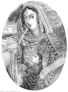 The Ex-Queen of Oude (Lucknow), 1857. Creator: Unknown.