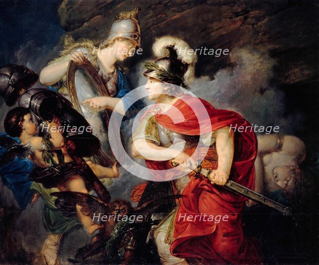 Allegory of Frederick the Great as Perseus (The beginning of the Seven Years' War), 1789. Artist: Rode, Christian Bernhard (1725-1797)