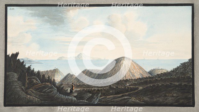 View of the present state of the little mountain raised by the explosion in the year 1760, 1776.