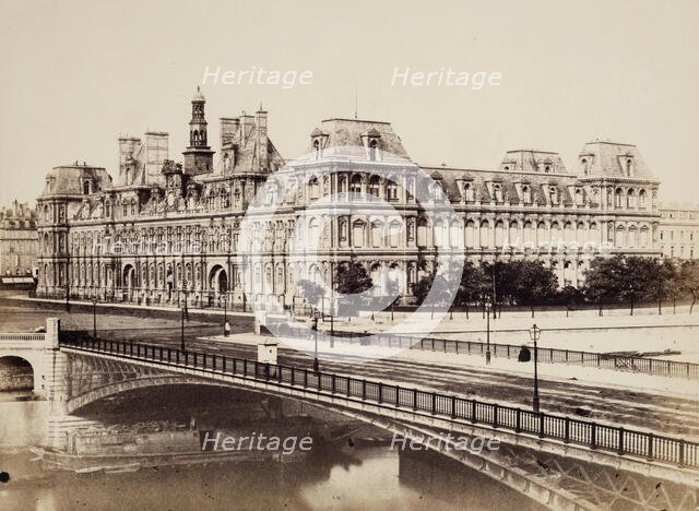 Hotel de Ville, Paris, between 1849 and 1864. Creator: Edouard Baldus.