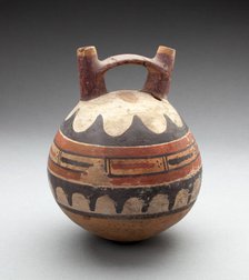 Double Spout Vessel Depicting Rows of Abstract Motifs, 180 B.C./A.D. 500. Creator: Unknown.