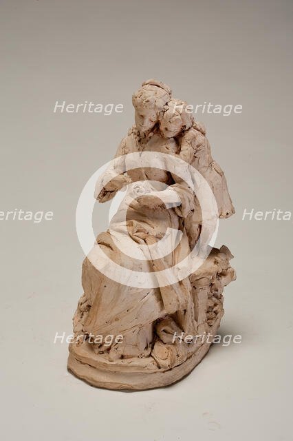 Reading Lesson, c. 1870-1874. Creator: Jules Dalou.