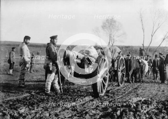 Taking Big Bulgar Guns to Tchataldja #12, between c1910 and c1915. Creator: Bain News Service.